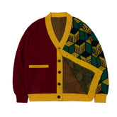 Kamado Tanjirou Cosplay Sweater: Unisex V-Neck Cardigan - Halloweez